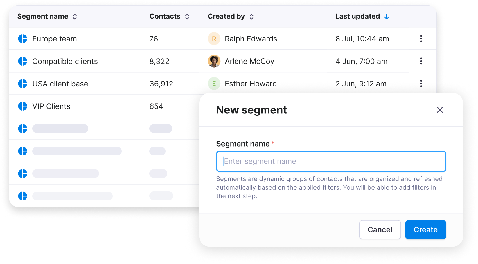 Segment your audience easily with Textmagic.