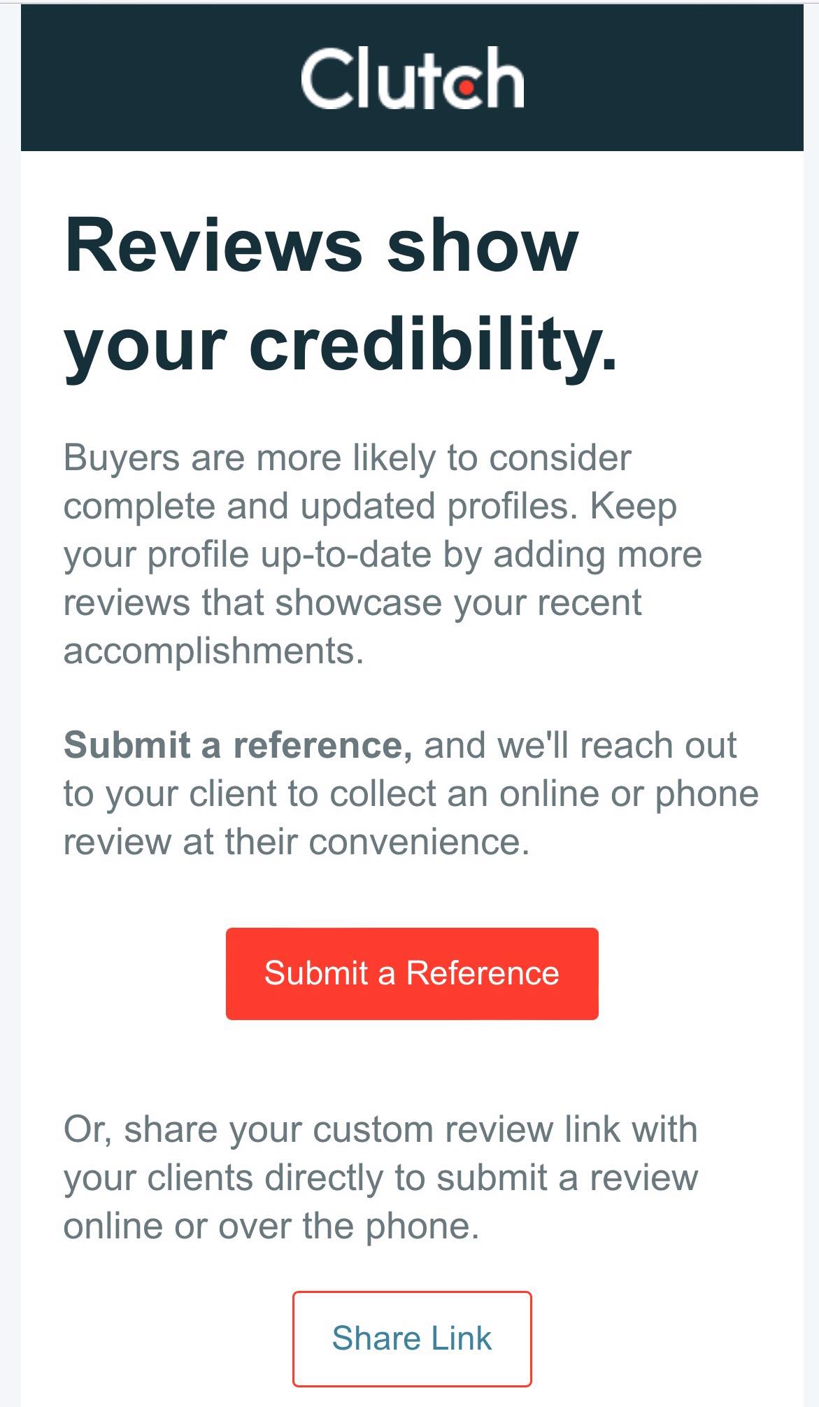 Clutch business email