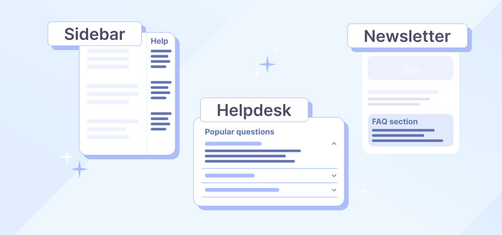 faq section placement examples