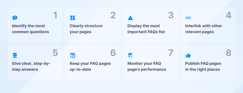 FAQ pages creation tips illustrated