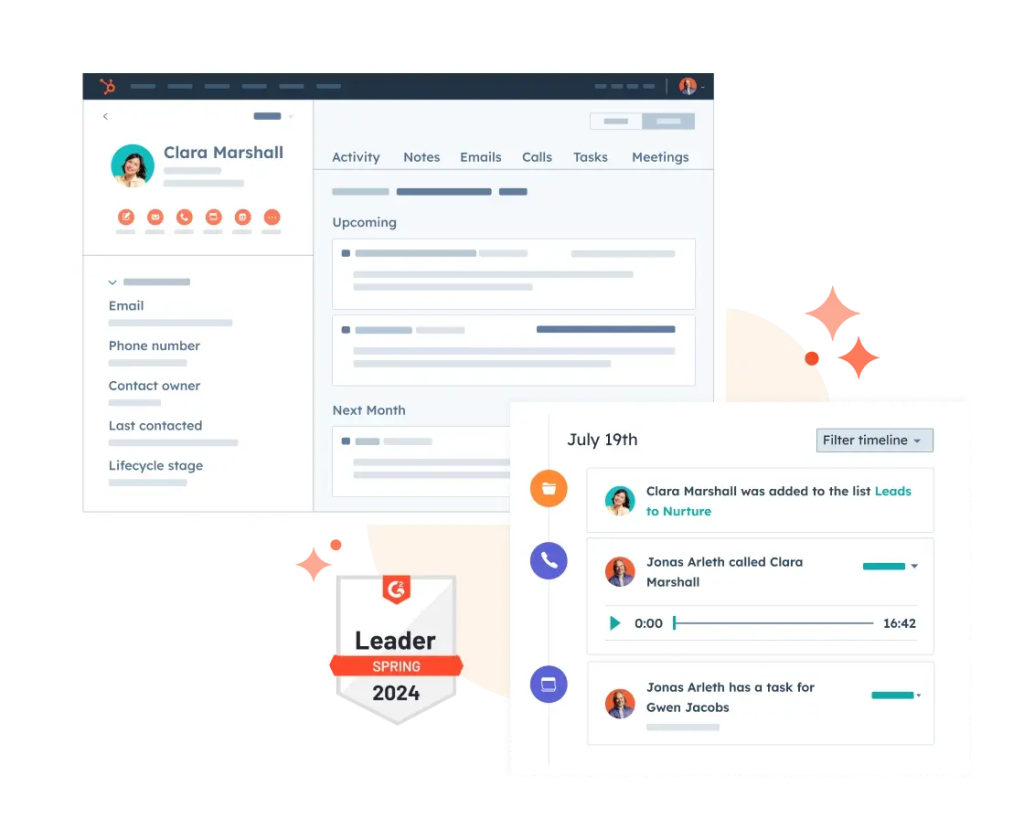 Hubspot CRM dashboard