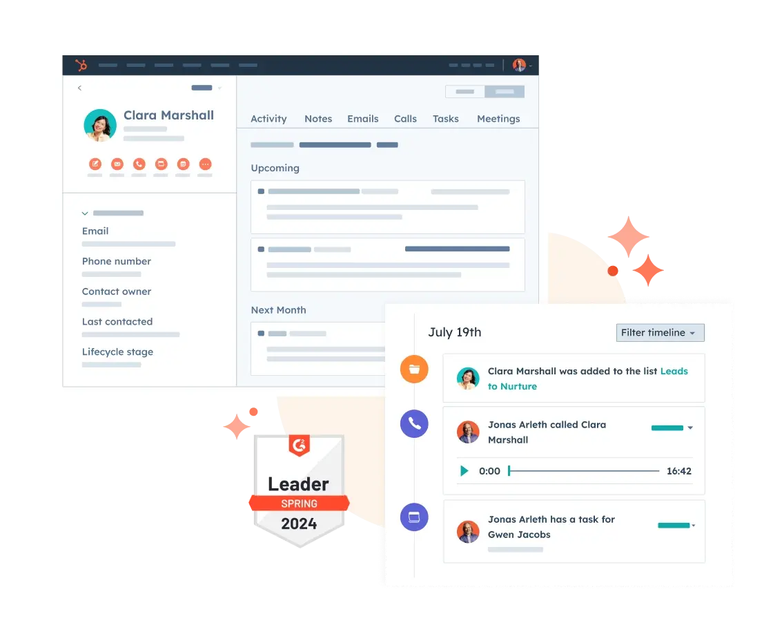 Hubspot CRM dashboard