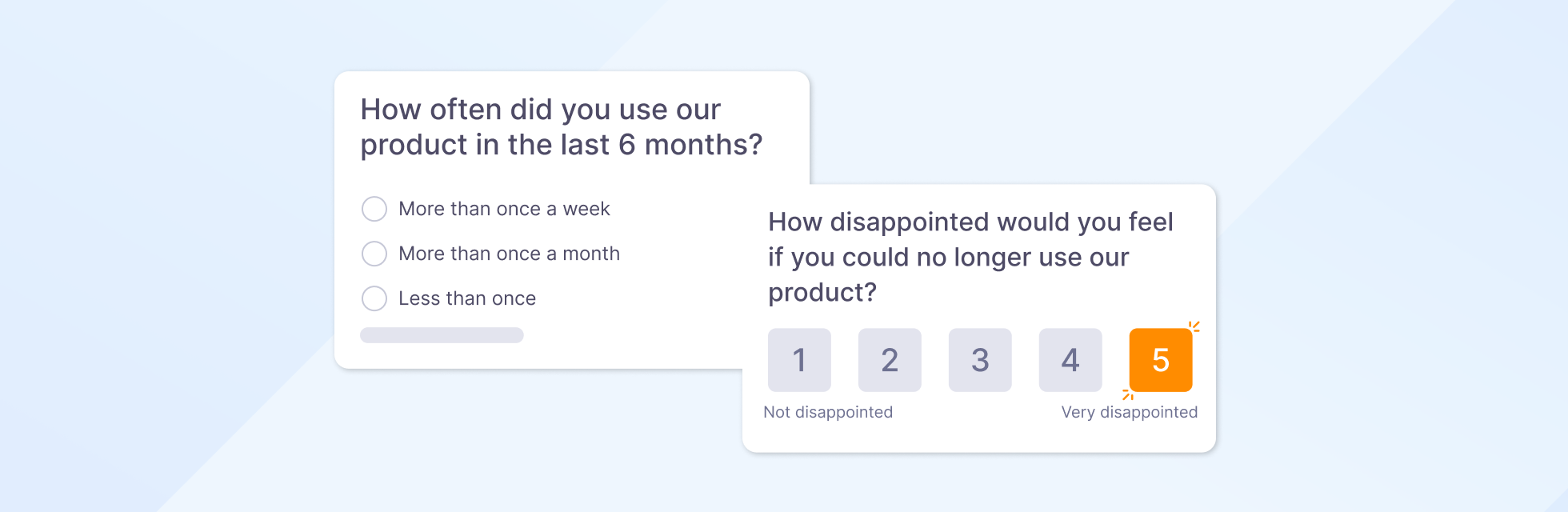 Example of post-purchase survey