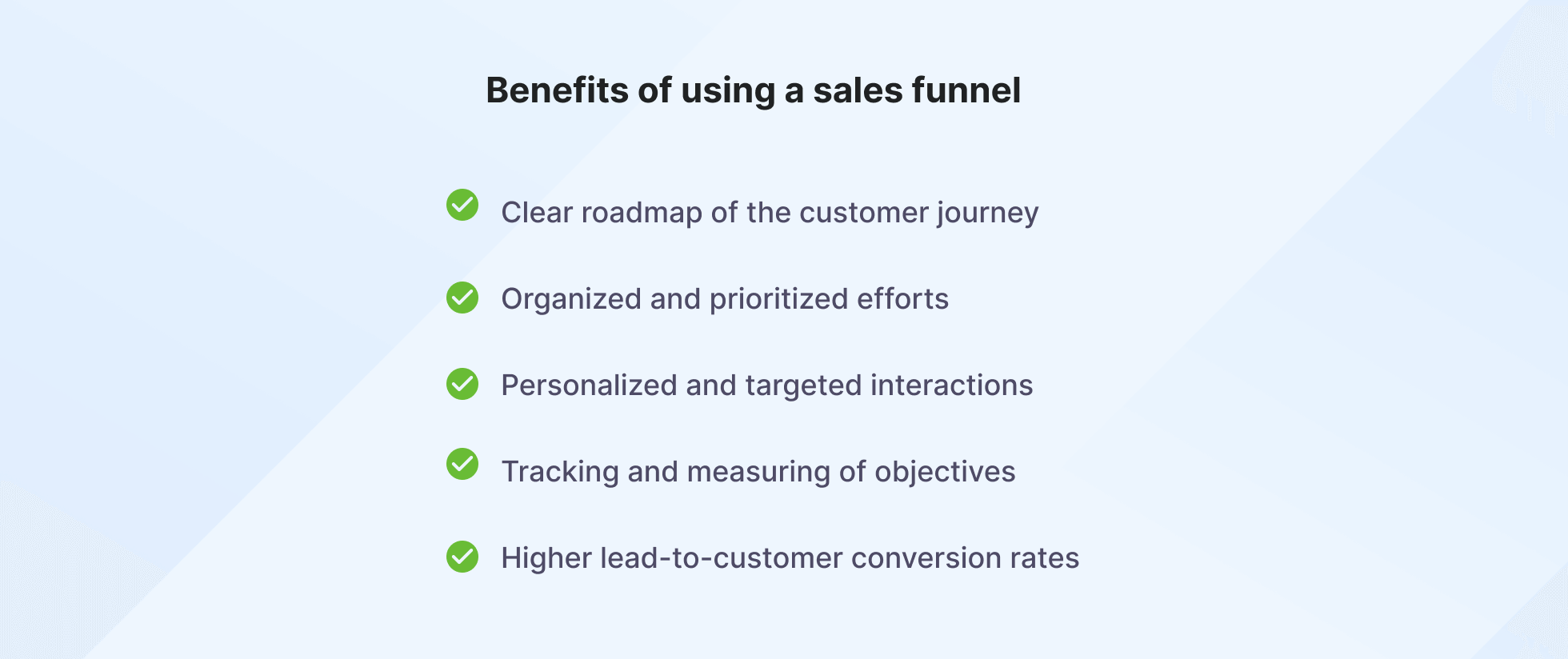 benefits of using a sales funnel