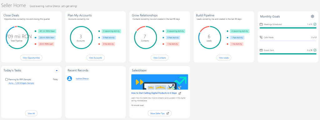account management software Salesforce