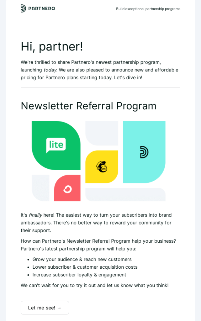 Partnero email