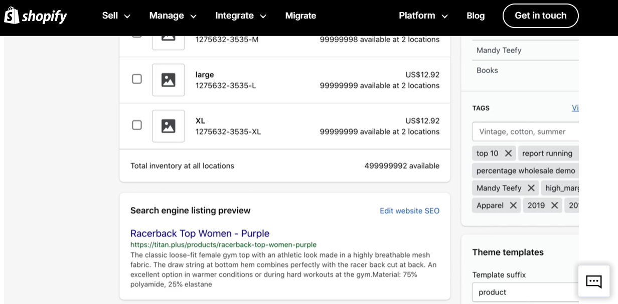 shopify dashboard