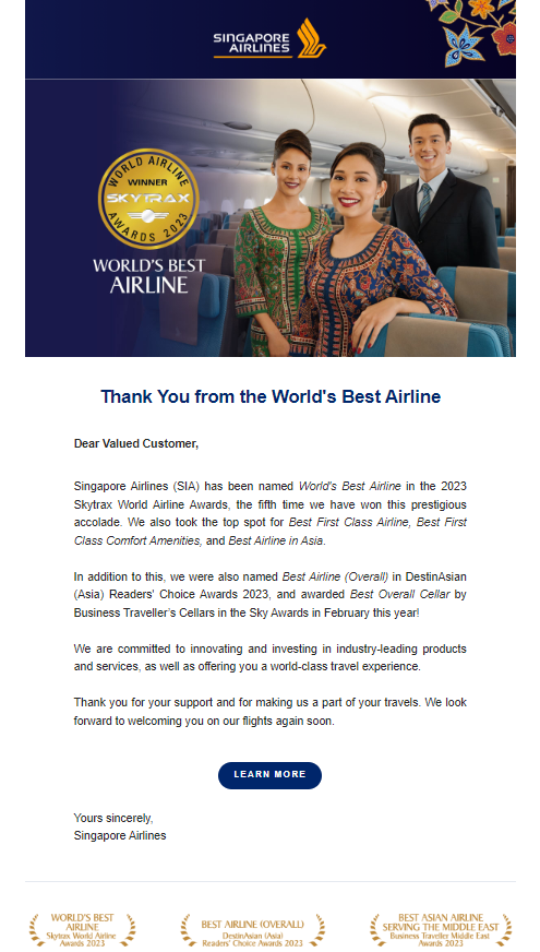 singapore airlines email