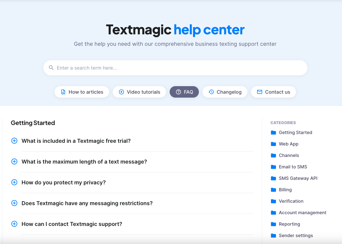 textmagic help center