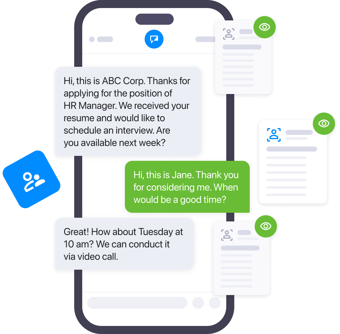 Recruit smarter with Textmagic.