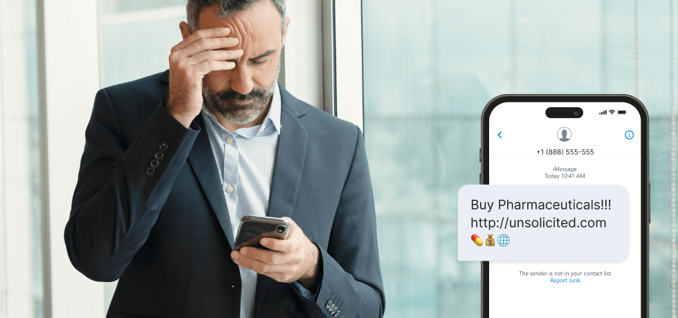 Report spam texts cover