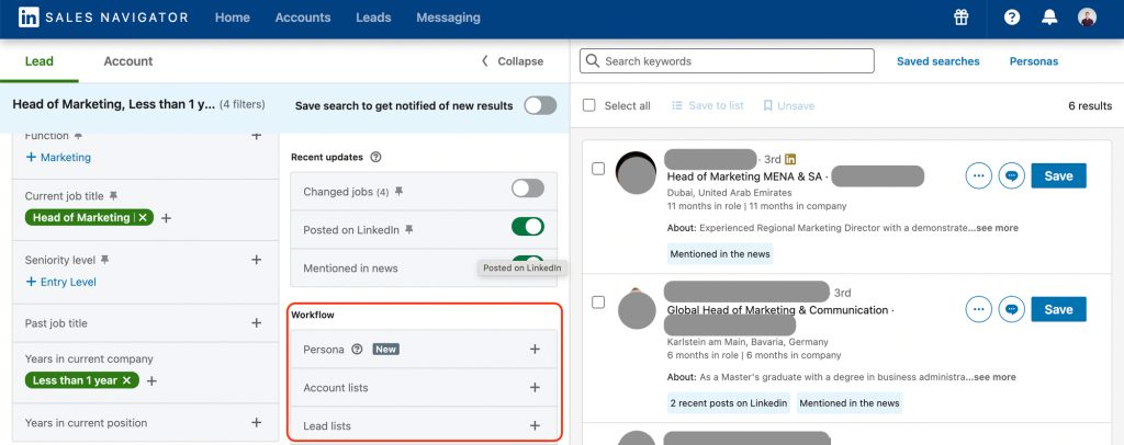 LinkedIn Sales Navigator - B2B lead generation tool