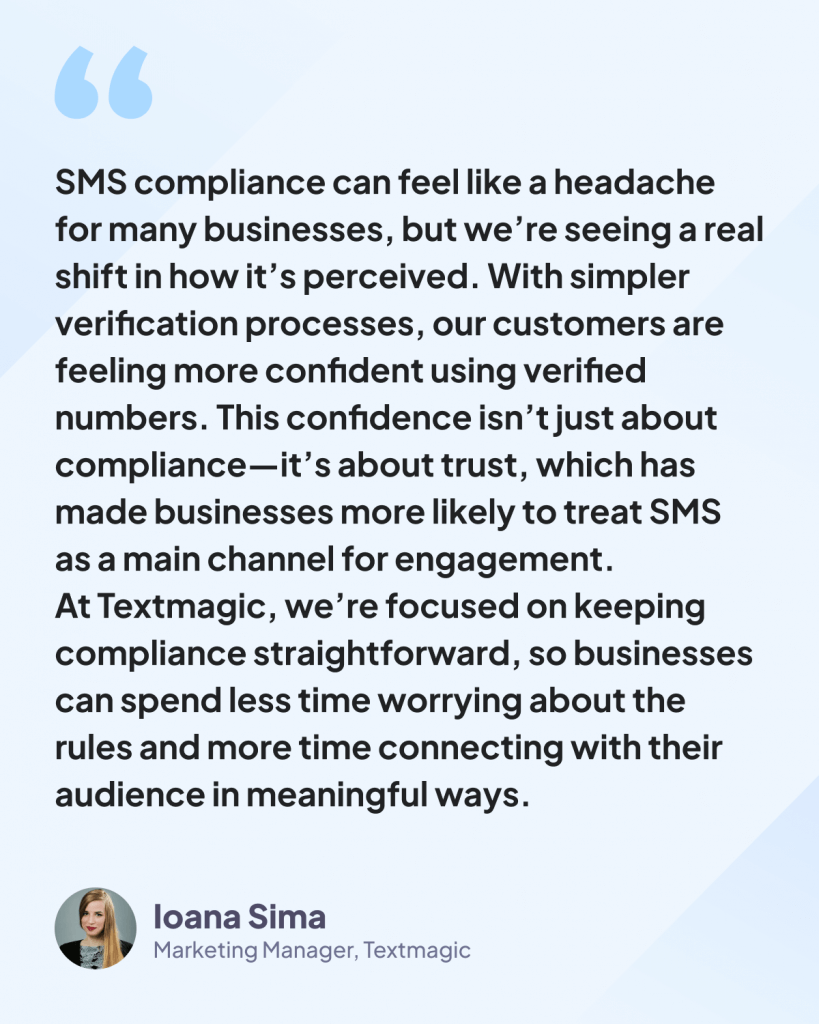 SMS trends - Ioana Sima quote