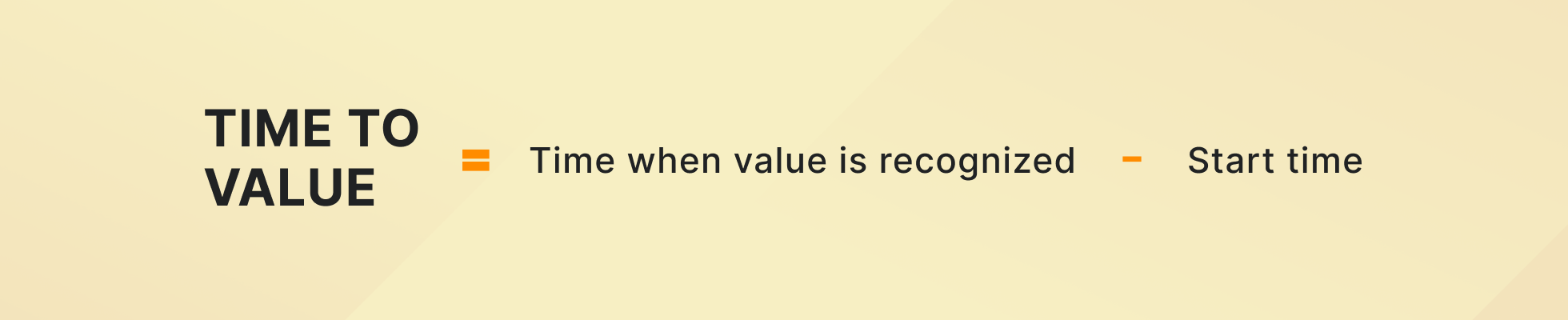 Customer success metrics SaaS: Time to value formula