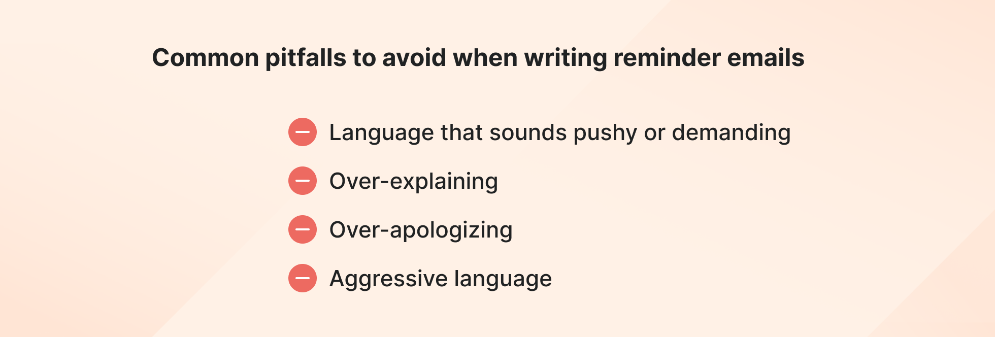 Common pitfalls to avoid when writing reminder emails