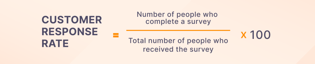 Customer response rate onboarding metric