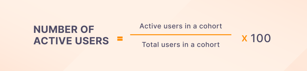 Number of active users metric