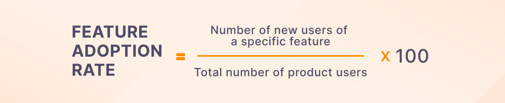 Feature adoption rate customer onboarding metric