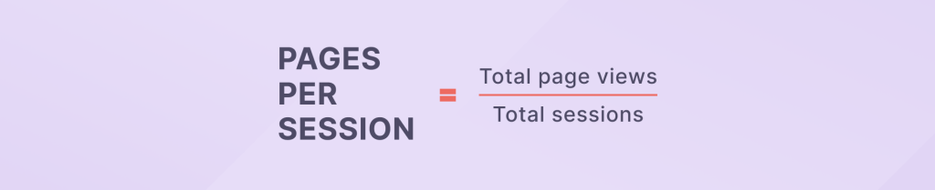 Pages per session formula
