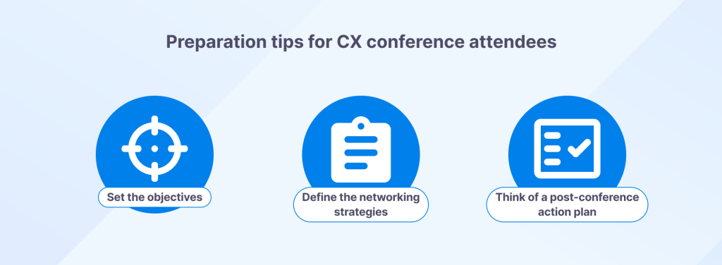 Preparation tips for customer experience conference attendees