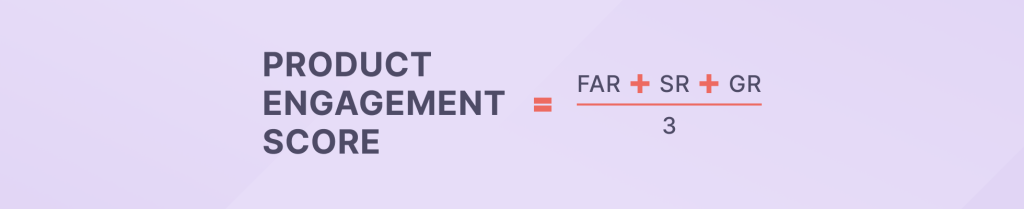 Product engagement score formula