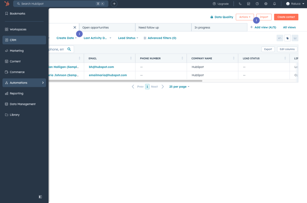 HubSpot - one of the best CRMs for small businesses
