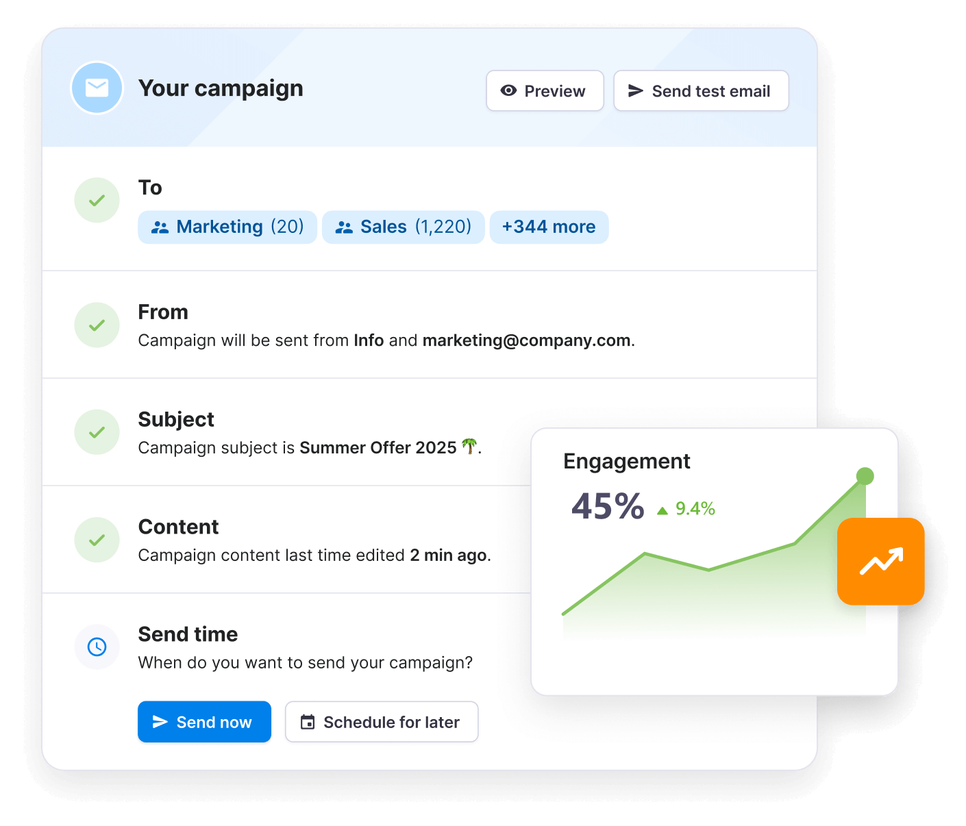 Launch email campaigns with Textmagic