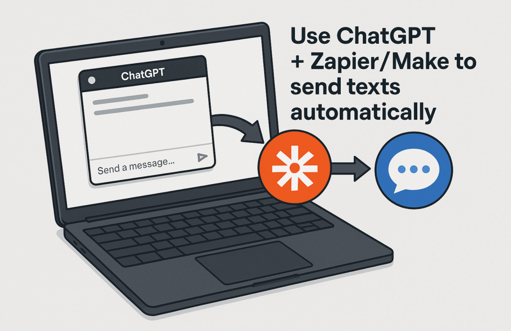 Send texts with ChatGPT, Zapier, Make