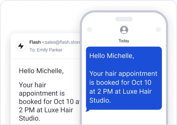 Appointment confirmations